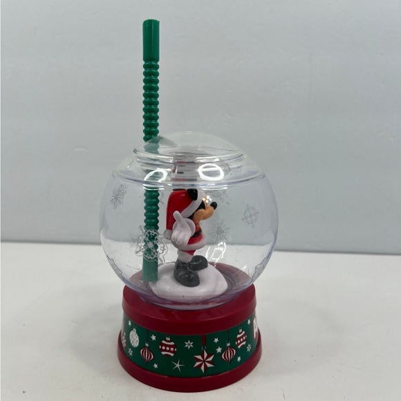 Disney Annual Possholder Mickey Mouse Christmas Snow-Globe Sipper Cup - Picture 2 of 9